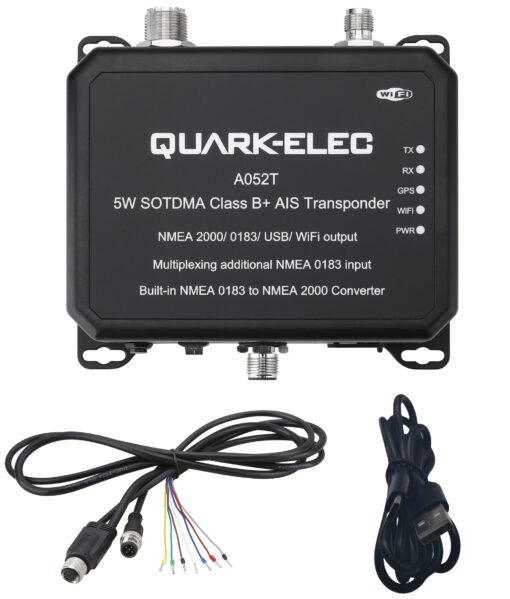 A052T 5W SOTDMA Class B+ WiFi & NMEA 0183/2000 AIS Transponder - Image 2