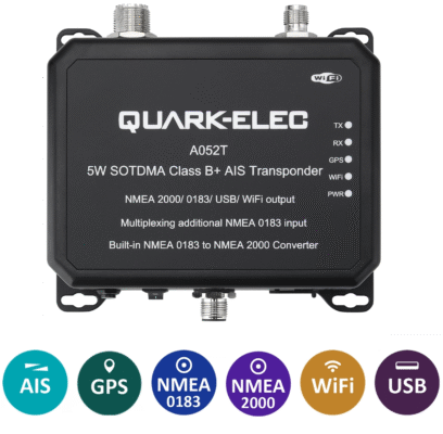 A052T 5W AIS SOTDMA Class B+ WiFi NMEA 0183 NMEA 2000 AIS Transponder N2K